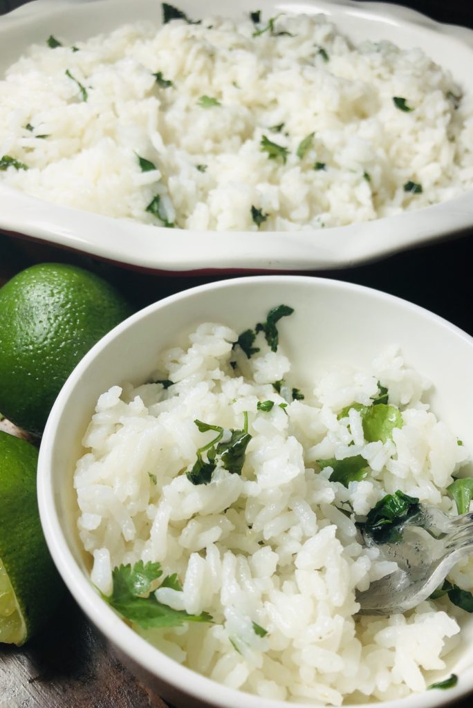 Cilantro Lime Rice cooked perfectlty defined and not mushy!