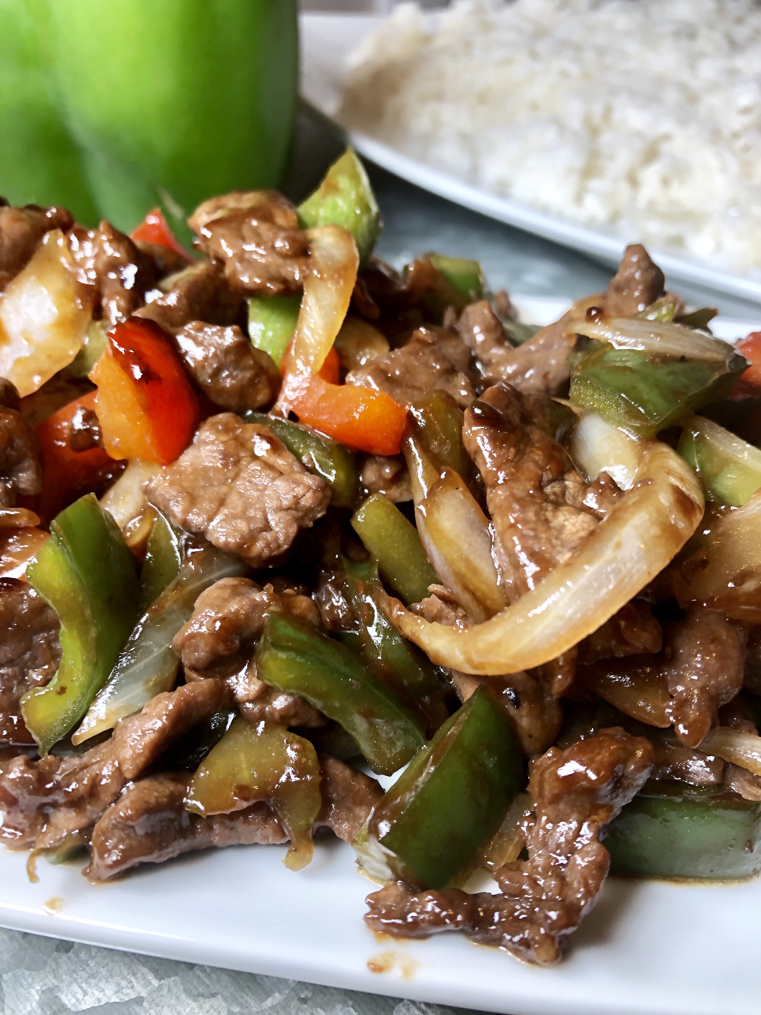 pepper steak with onion